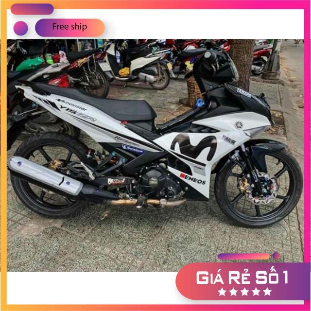 Tem rời dành cho xe Exciter 150 Movistar dán xe trắng