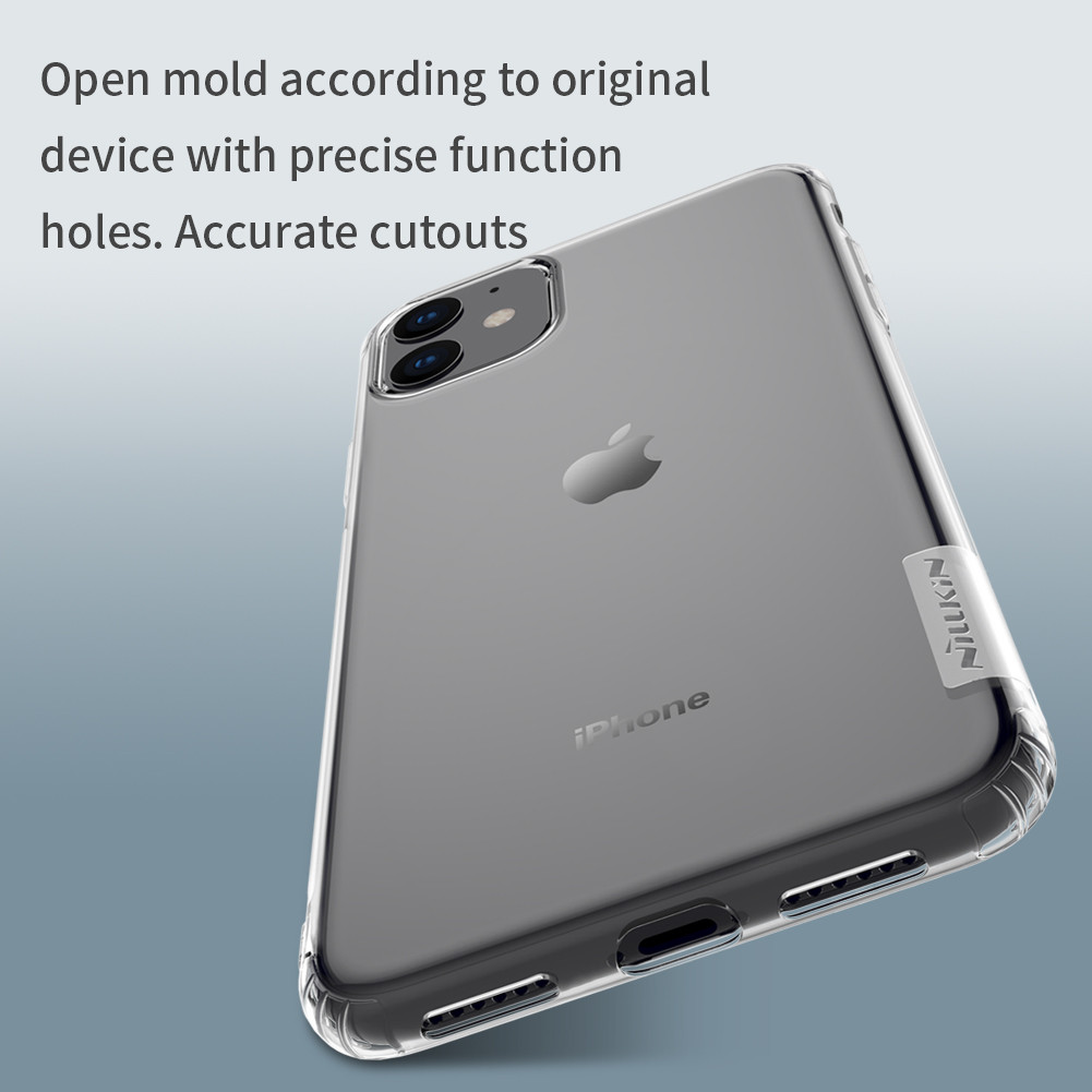 Ốp lưng dẻo cho iPhone 11 hiệu Nillkin mỏng 0.6mm, chống trầy xước - Hàng chính hãng