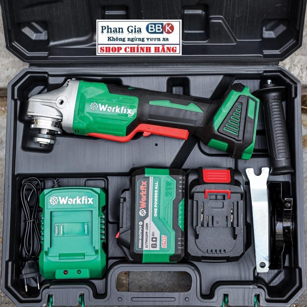 [chính hãƞg] Máy Mài Pin Workfix WF-AG100B Công Tắc Bóp,Chống Khởi Động Lại ,Chân Pin Phổ Thông, Lõi Đồng Bảo Hành 12T