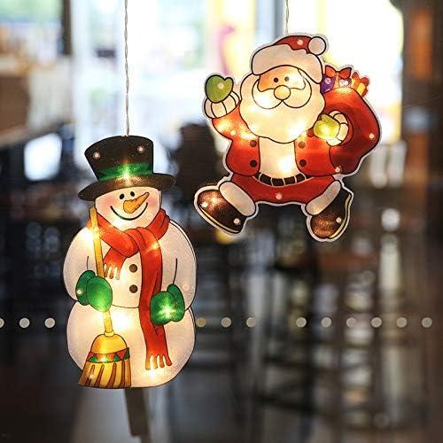 Đèn Giáng sinh Hong Sucker, Đồ trang trí Giáng sinh cho Santa Claus Christmas, Party, Nội thất và Trang trí Giáng sinh ngoài trời, Đèn treo pin