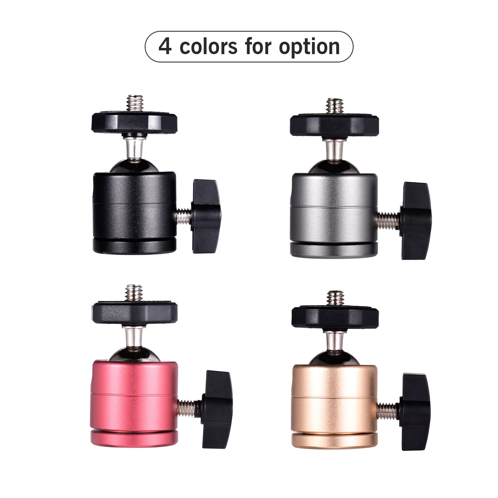 Trục đầu bóng xoay 360 độ Aluminum Alloy cho Camera Camcorder Tripod 1/4 inch
