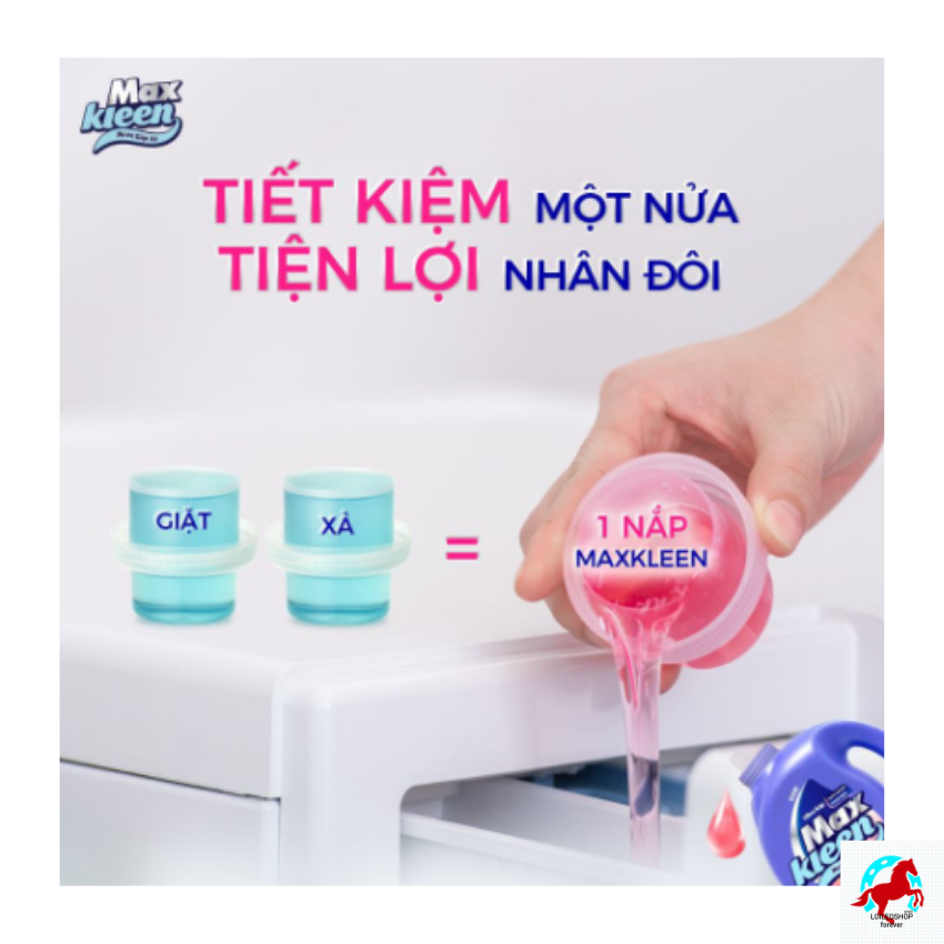 Nước Giặt Xả MAXKEEL Hương Nước Hoa Huyền Diệu(3.8kg)- LOILEOSHOP BC 29- Công nghệ Ultra Kép kết hợp 2 sức mạnh giặt &quot; và &quot;xả trong 1 nắp giặt đánh bay vết bẩn, diệt khuẩn, quần áo sạch sáng, mềm vải, hương thơm ngát dài lâu