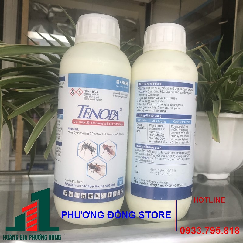 Thuốc diệt muỗi và côn trùng Tenopa 10SC-1 lít