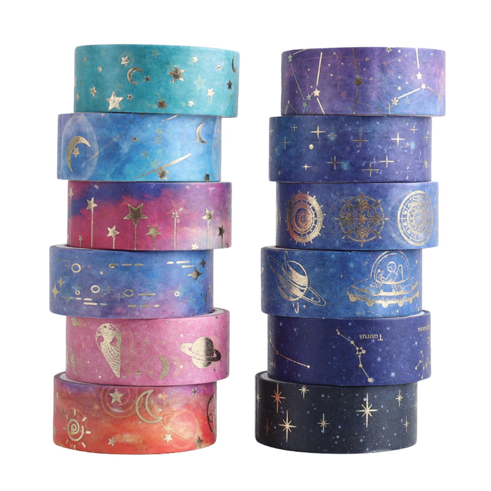 12 Sky Washi Tape Set Sticker Masking Paper Tapes for Wrapping