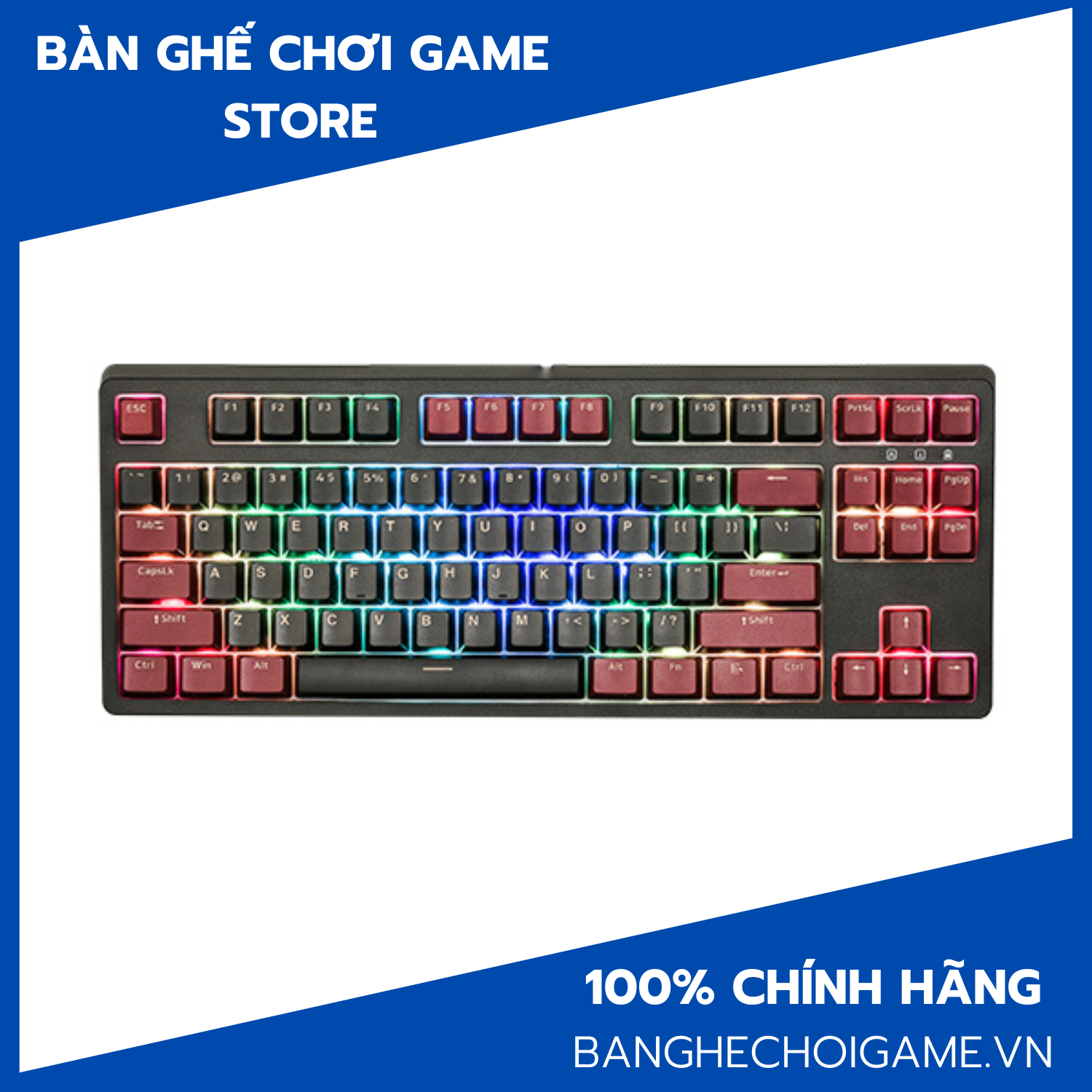 Bàn phím cơ E-Dra EK387 RGB Dark Warrior E-Dra Switch - Hàng chính hãng