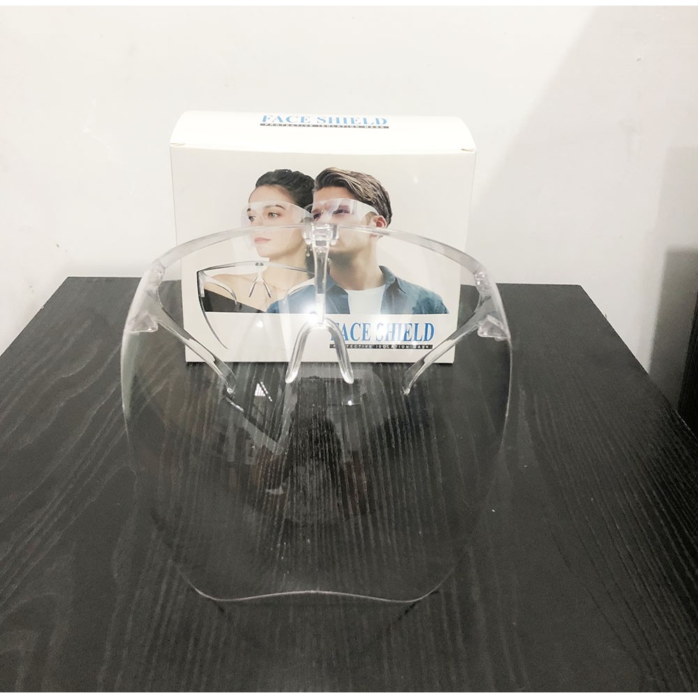 Kính chống giọt bắn phòng dịch Face Shield cỡ người lớn, Kính nhựa trong suốt cao cấp