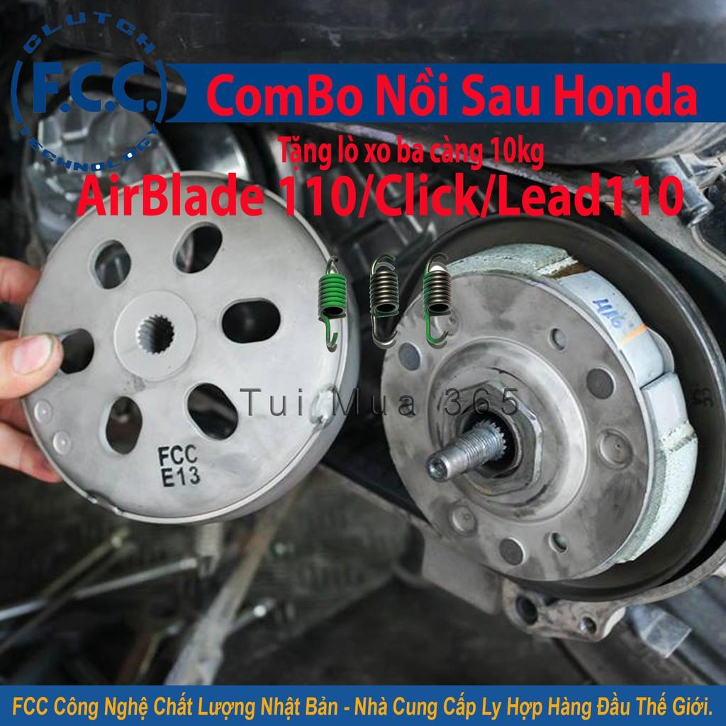 Combo Nồi Sau FCC Honda AirBlade 110cc, Click, Lead110 ( Japan )