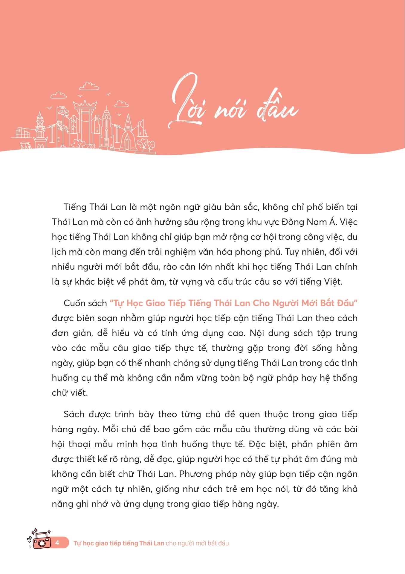 Sách - Tự Học Giao Tiếp Tiếng Thái Cho Người Mới Bắt Đầu