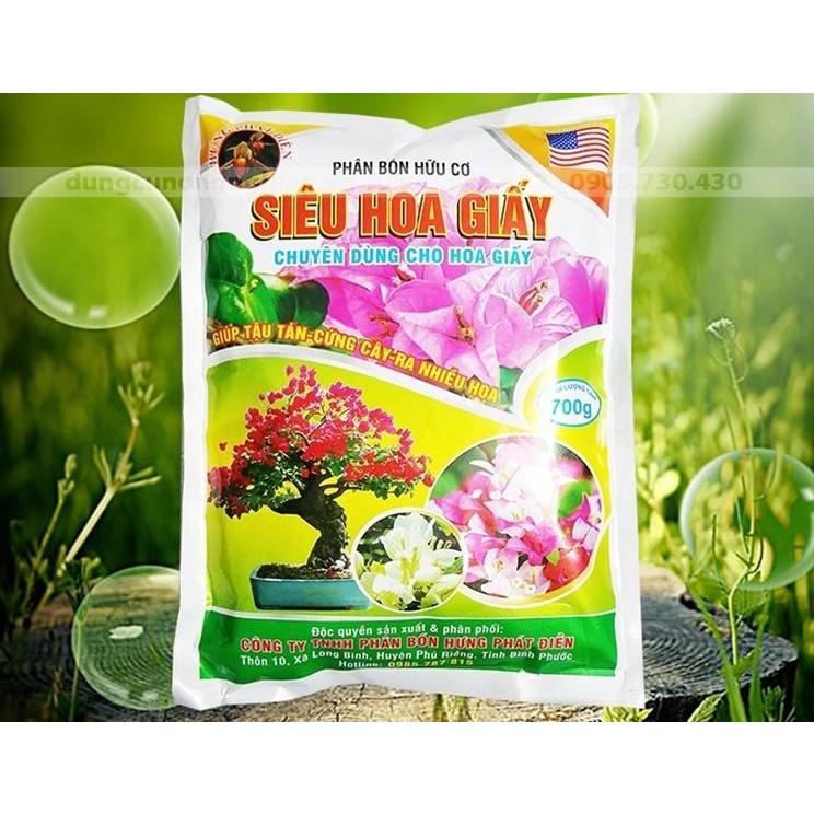 Phân Bón Hữu Cơ Siêu Hoa Giấy Giúp Tậu Tán, Cứng Cây, Ra Nhiều Hoa - Siêu Sale