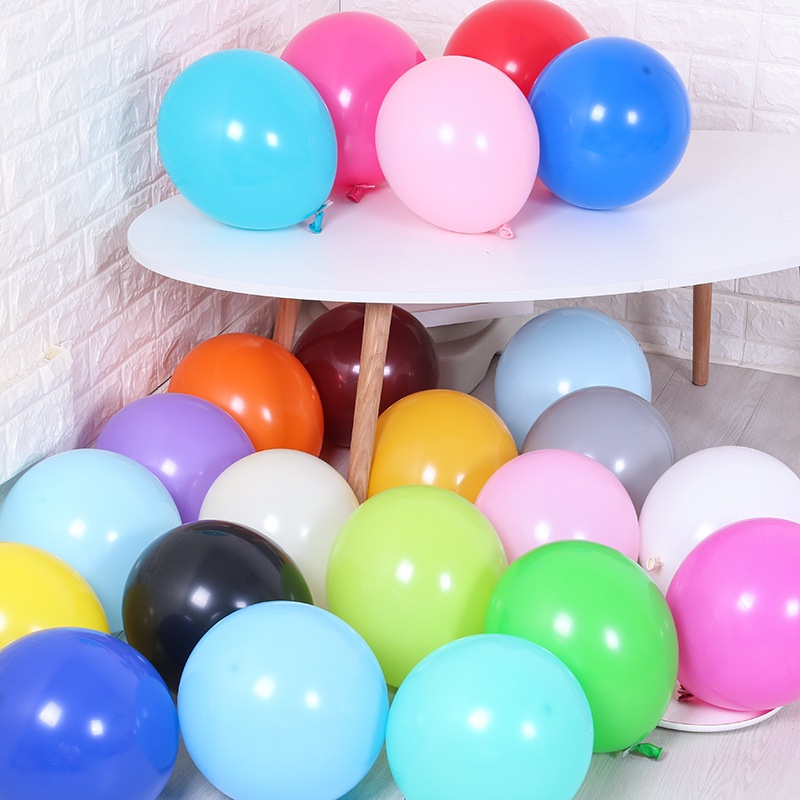 Bịch 100 Bong bóng cao su đủ màu Pastel size từ 22-25 cm phụ kiện trang trí không thể thiếu trong các bữa tiệc - HENRYSA