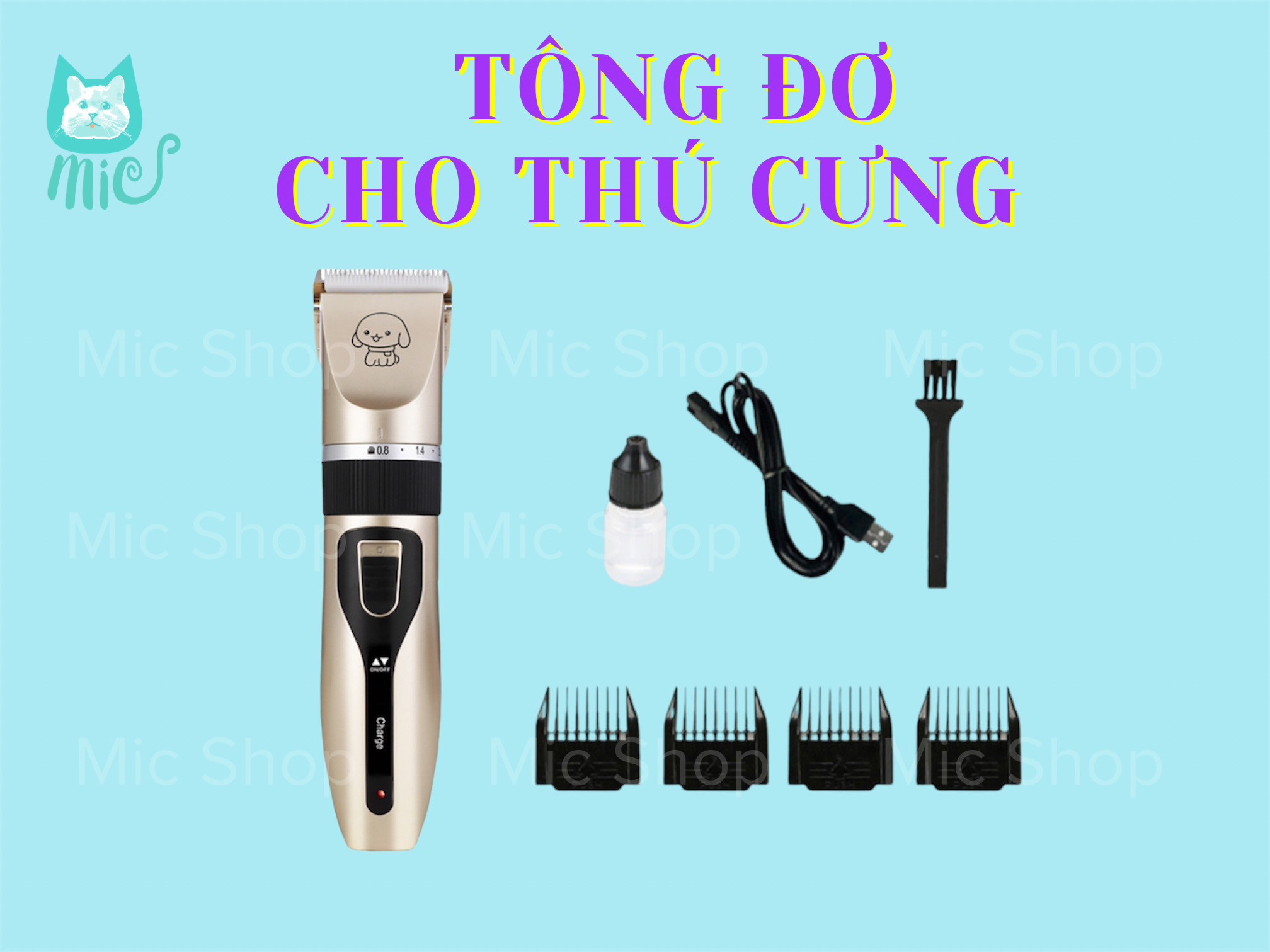 Tông đơ cho thú cưng,  cắt lông chó mèo