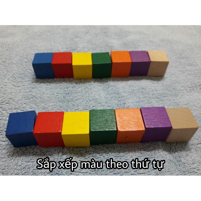 100 Khối gỗ vuông 2.5cm (cube)