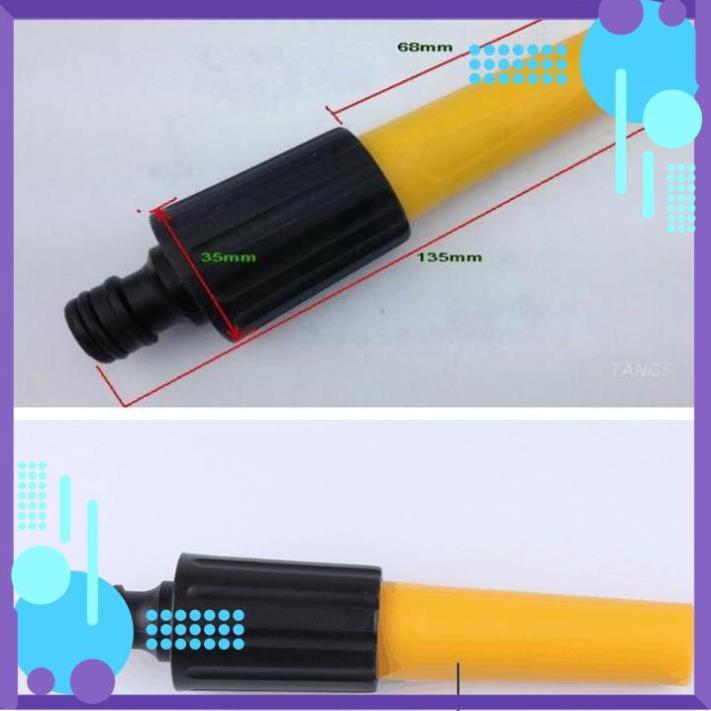 Vòi Xịt️ Bộ dây vòi xịt nước rửa xe, tưới cây , tăng áp 3 lần, loại 15m 206622-5 cút sập,nối đen+ mở chai