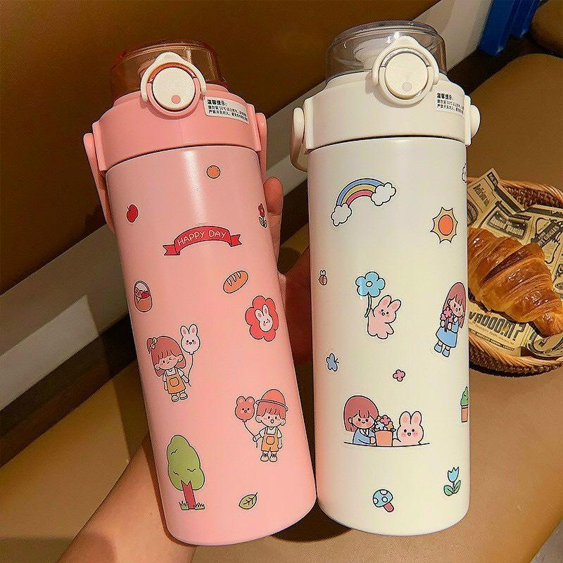 Bình Giữ Nhiệt Inox 304 Siêu Bền Cute Lạc Lối