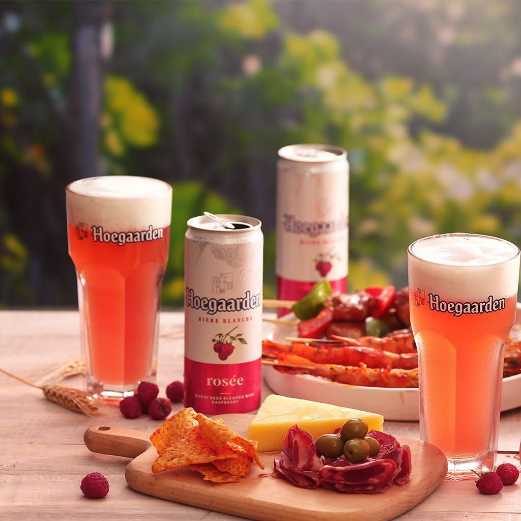 Thùng 24 lon bia Hoegaarden Rosee