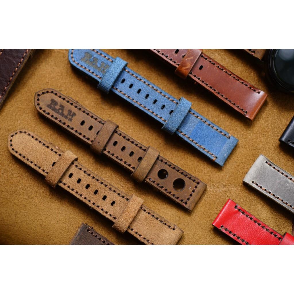DÂY ĐỒNG HỒ DA BÒ THẬT SIZE 18MM CAO CẤP - CHÍNH HÃNG RAM LEATHER