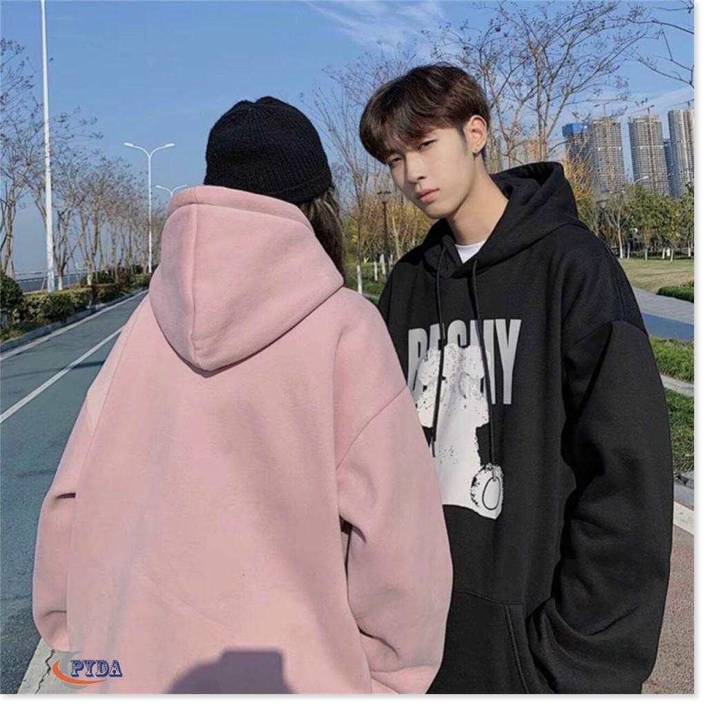 Áo khoác hoodie nam nữ chất nỉ ngoại chi đầu họa tiết chữ cùng in 3d hình gấu hót trend