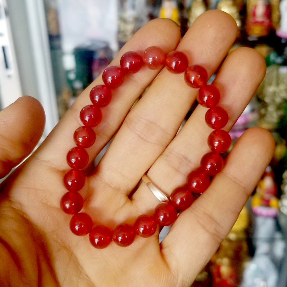 Vòng tay chuỗi đá mã não đỏ