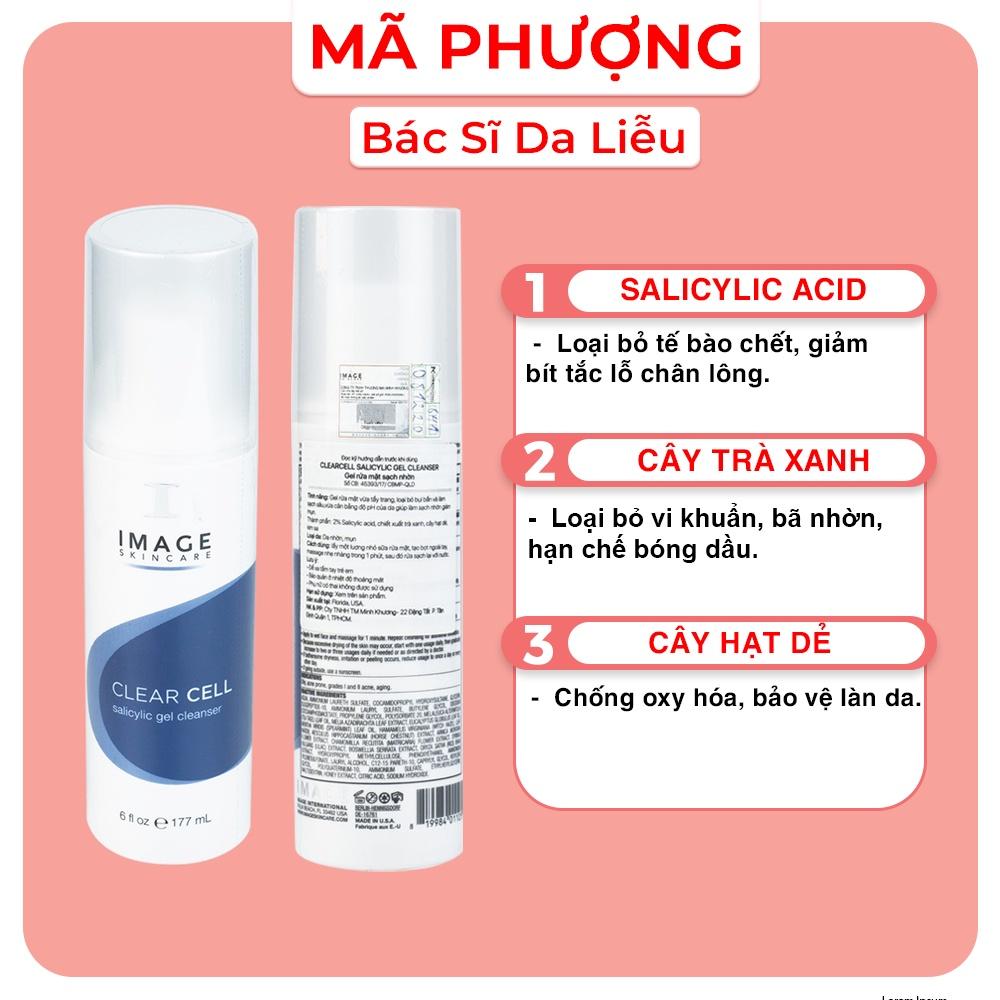 Sữa Rửa Mặt Cho Da Mụn Da Dầu Image Skincare Clear Cell 177ml