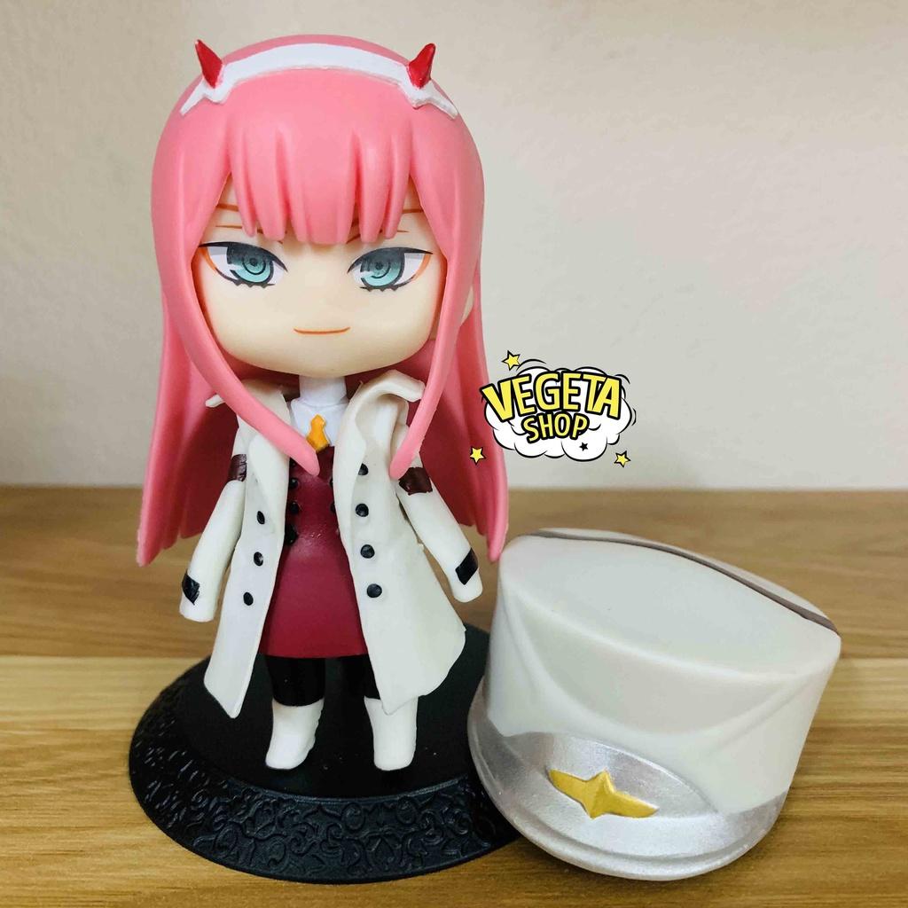 Mô hình Zero Two tóc hồng dễ thương Darling in the Franxx bền màu nhựa an toàn trang trí trưng bày - Cao 9~10cm