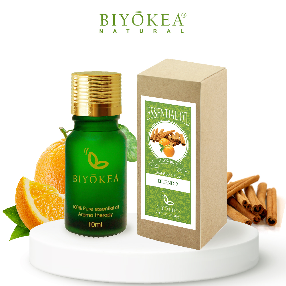 Tinh Dầu Hỗn Hợp Biyokea 2: Cam + Vỏ Quế