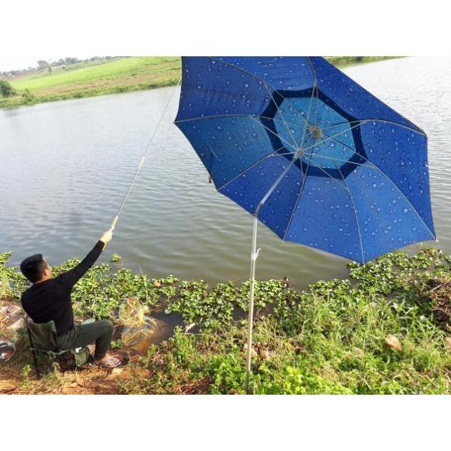Ô câu cá.dù câu cá tre nắng tre mưa làm bằng thép không gỉ