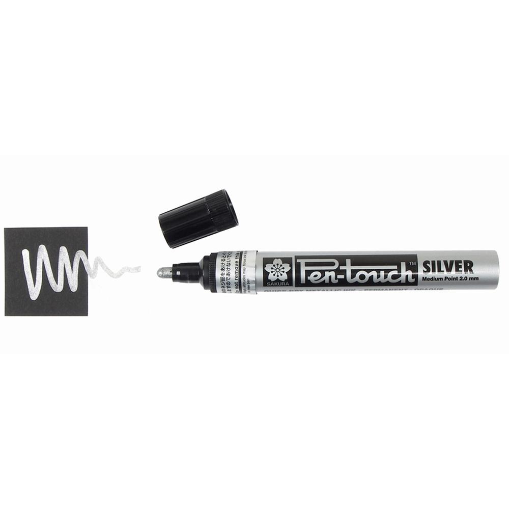 Bút Đánh Dấu Sakura Pentouch Medium 2.0mm 41502 - Màu Bạc