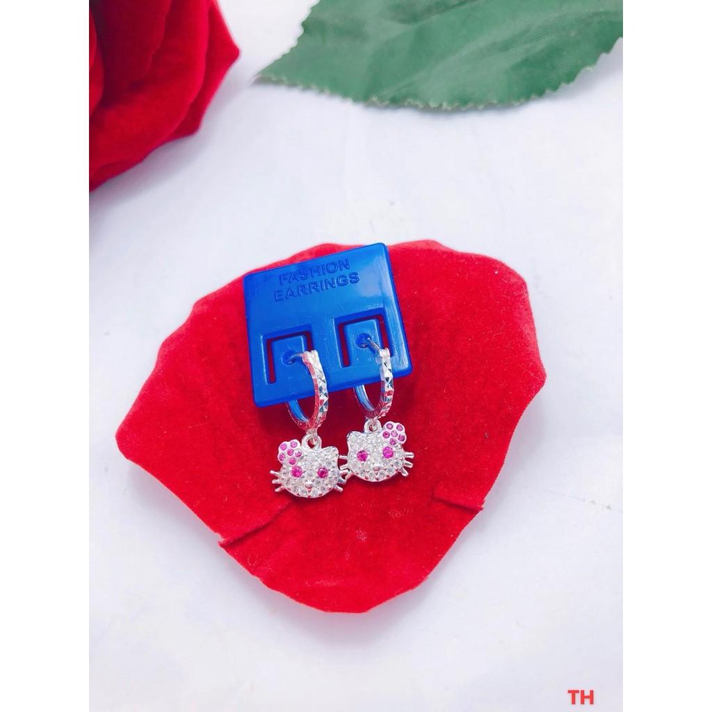 BÔNG TAI CHO BÉ GÁI - MÈO KITTY VÒNG TRÒN