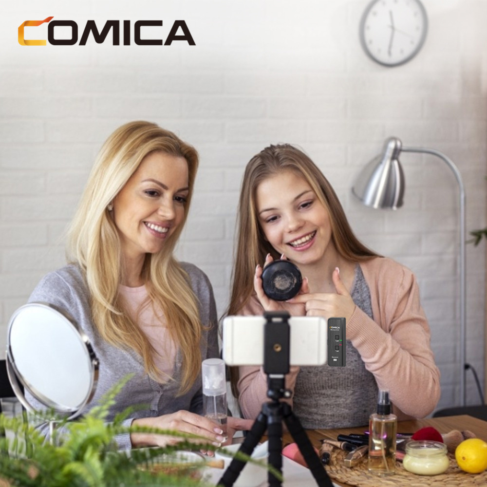 Comica BoomX-D MI2 (1 thu 2 phát) - Micro Không Dây Cổng Lightning Thu Âm Cho Các Thiết Bị iPhone, iPad, iPod - Hàng chính hãng