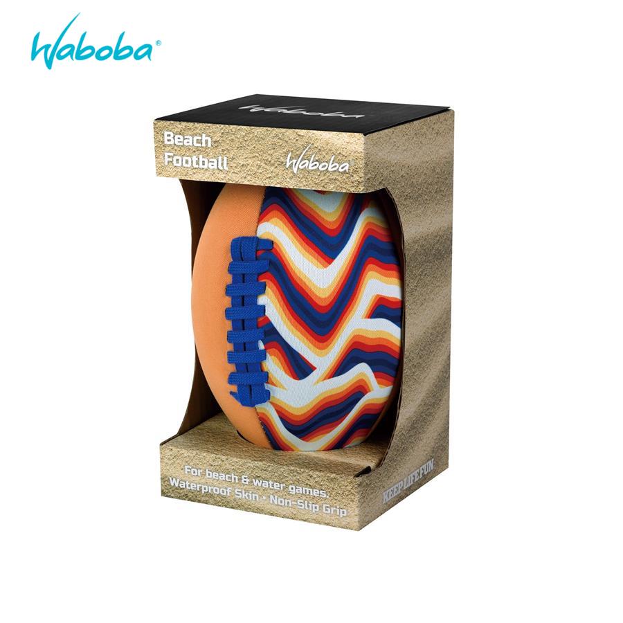 Bóng ném bãi biển unisex Waboba Classic Line 9&quot; Water Football (Blue Palm) - 166C06