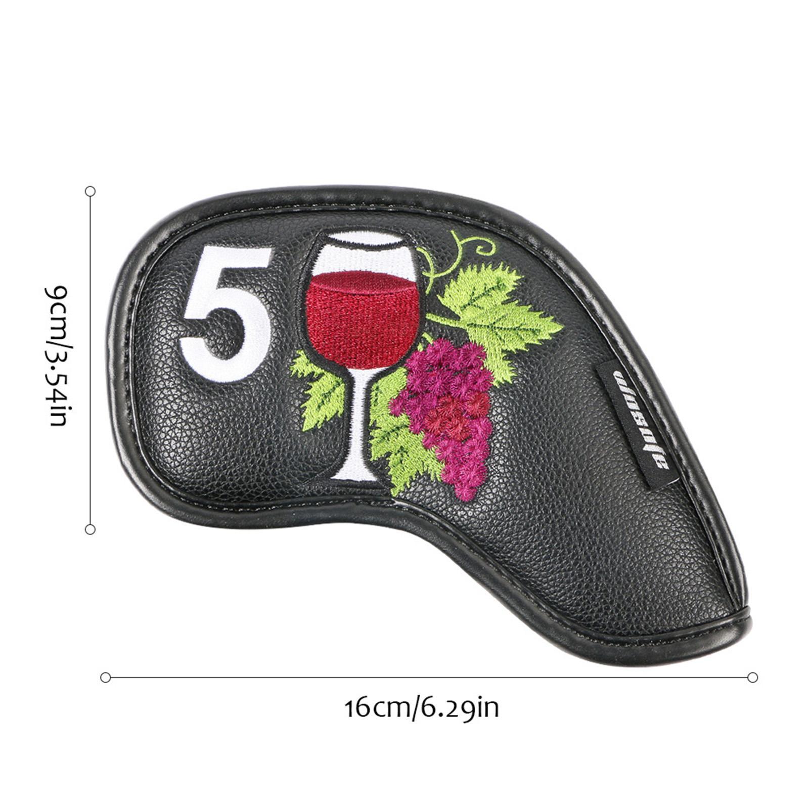 Golf Iron Head Covers Guard Wedges Protective Covers Headcovers 4,5,6,7,8,9,A,S,P,x