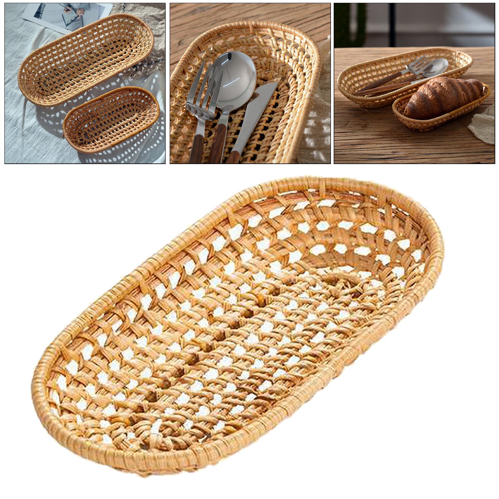 Fruit Bread Basket Tray Storage Basket Woven Fruit Basket Eco-friendly S