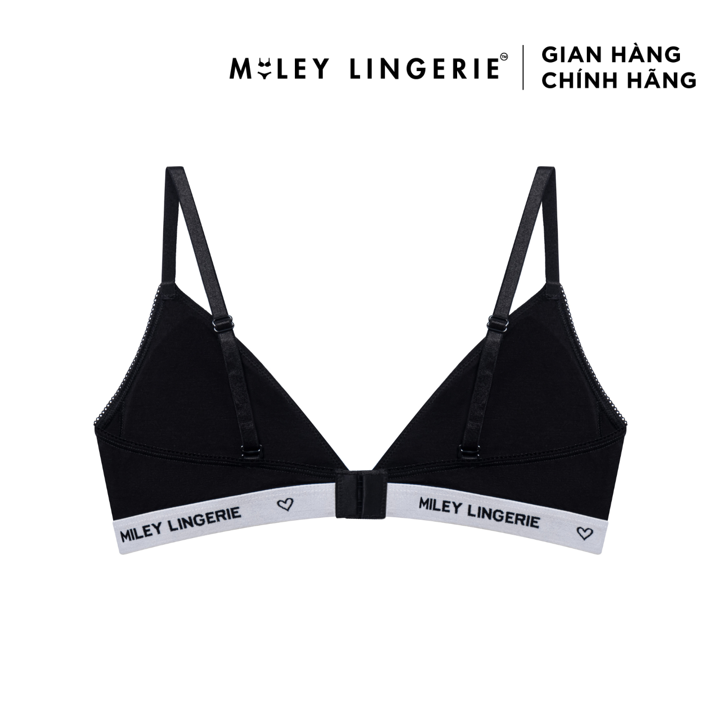 Áo Ngực Cổ V Vải Sợi Thiên Nhiên Lưng Logo Being Me Miley Lingerie