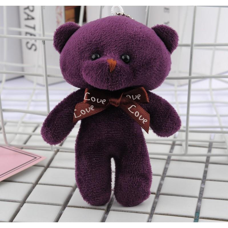 Gấu bông mini móc khoá gấu bông cao 12cm xinh xắn đáng yêu LOLI 88 - GB012