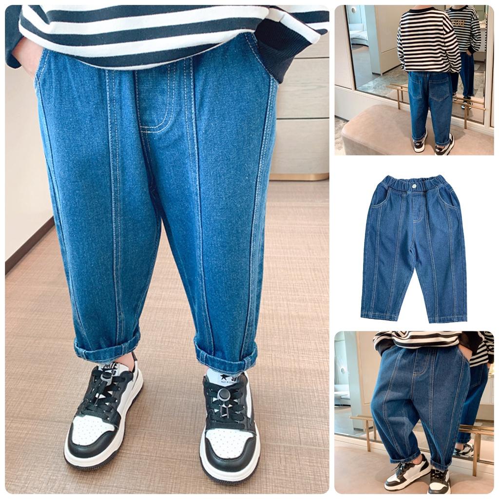 QJ6 Size100-150 (12-35kg) Quần jean bé trai quần bò cho bé phong cách hàn quốc Thời trang trẻ Em hàng quảng châu