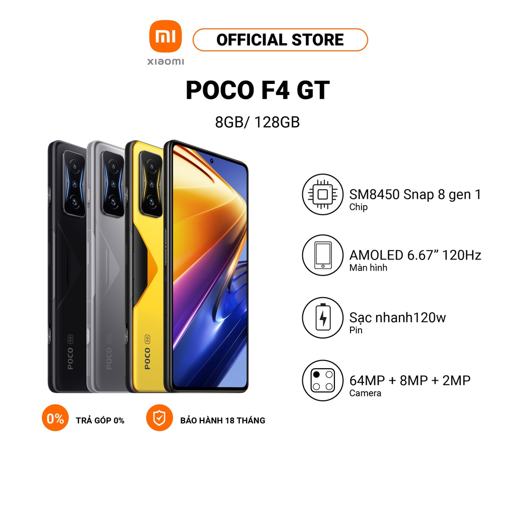 Điện thoại POCO F4 GT 8GB/128GB - Hàng chính hãng