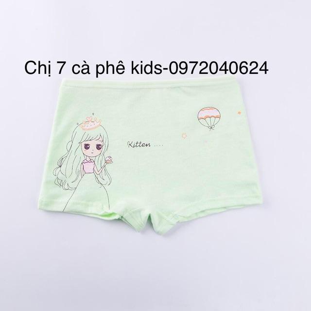 Quần lót bé gái set 10 quần đủ size 7-&gt;40kg