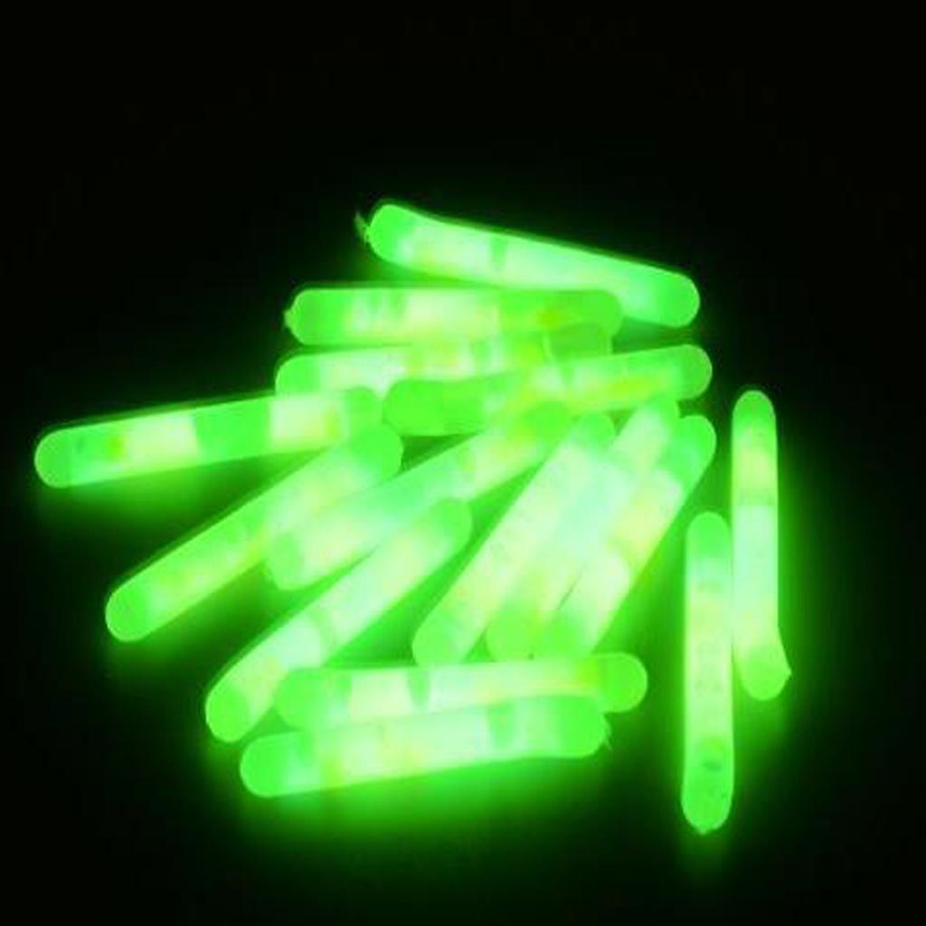 15pcs Portable Clip on Rod Tip Night Fishing Glow Light Stick Bite Indicator Night Light Alert with Box