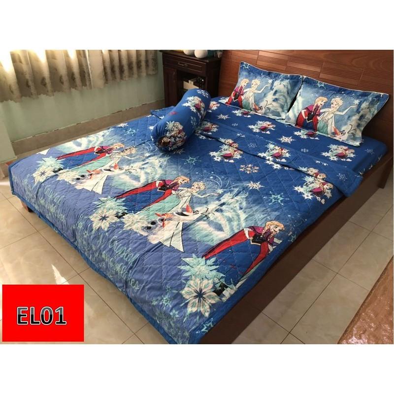 Bộ Chăn Ga Gối Cotton Poly Ngôi Sao ,Sư Tử 1m8x2m, 1m6x2m