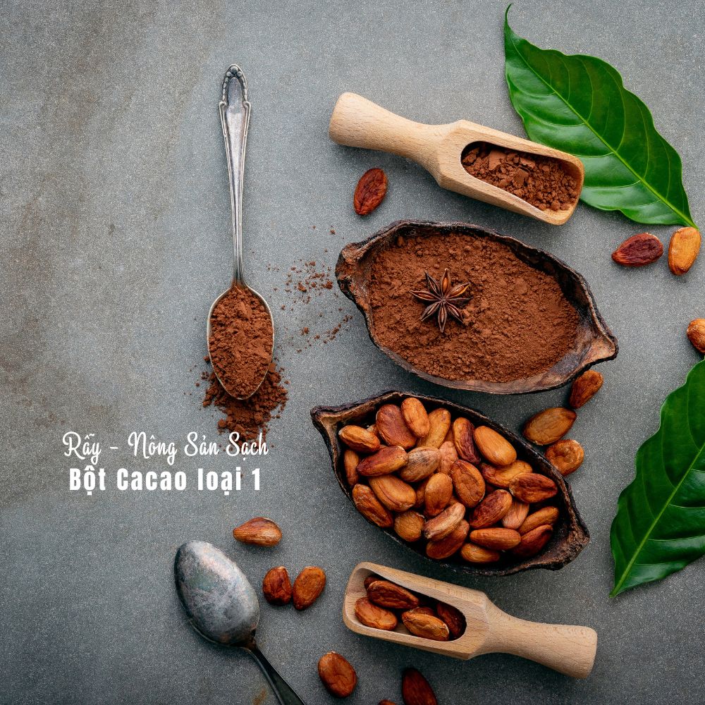 Bột Ca Cao Rẫy Đaklak nguyên chất 100% loại ngon cao cấp