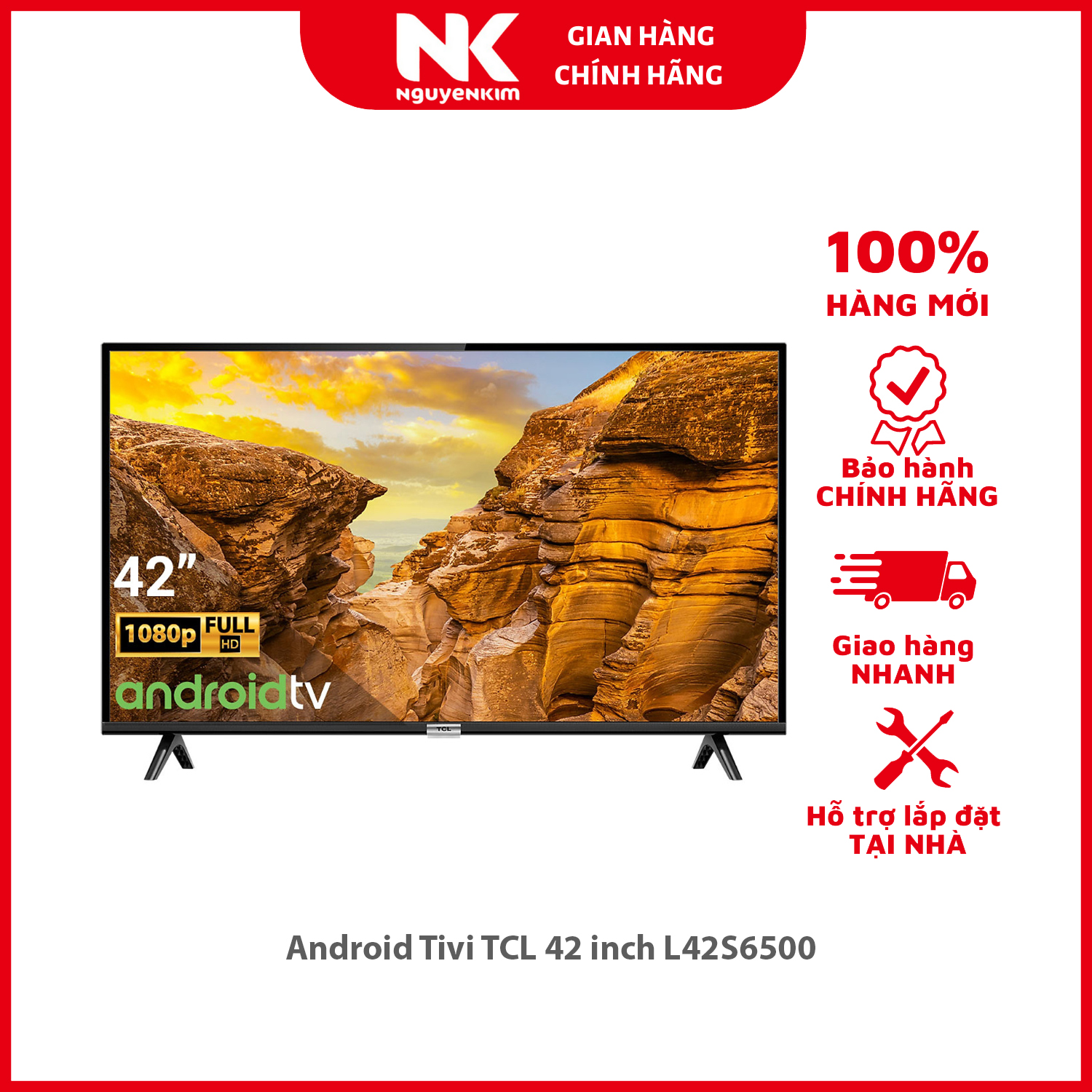 Android Tivi TCL 42 inch L42S6500 - Hàng chính hãng