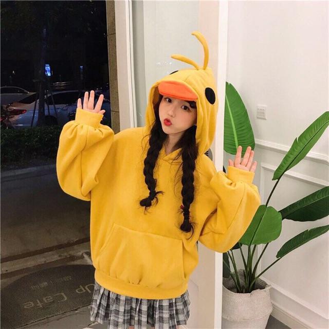 Áo hooodie vịt nữ