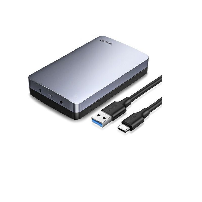 box ổ cứng cổng Type C gắn pc cổng Usb 3.1 Gen2 Ugreen 301GB70501CM 2.5 3.5 Inch 6Gb hàng chính hãng