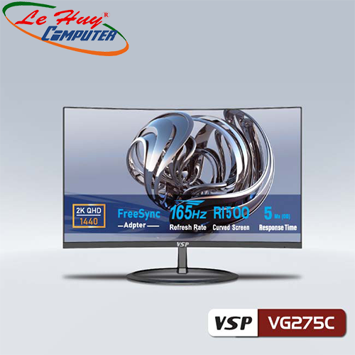 Màn hình LCD cong 27" VSP VG275C 2K QHD 165Hz 5ms VA -- Hàng Chính hãng