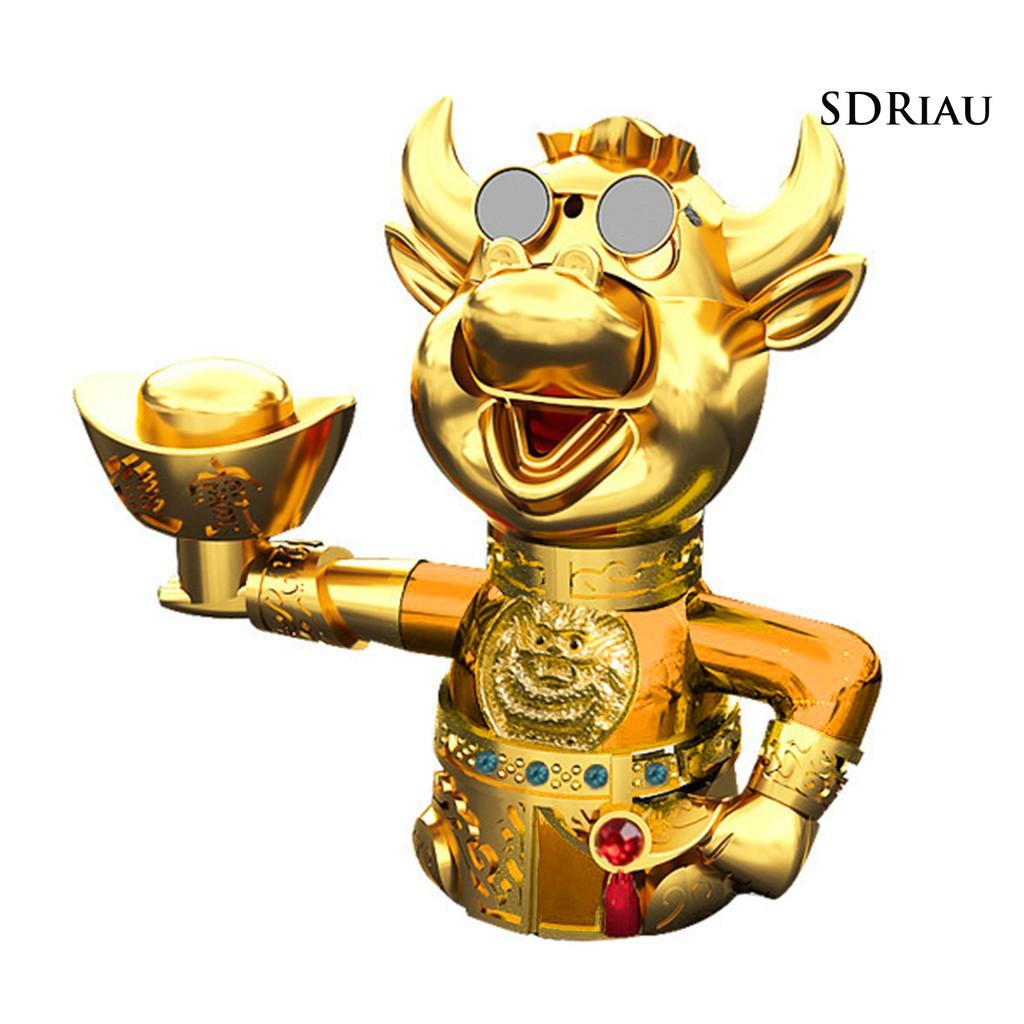 Mô Hình Con Bò Mini Chạy Bằng Năng Lượng Mặt Trời Trang Trí Xe Hơi / Nhà Cửa