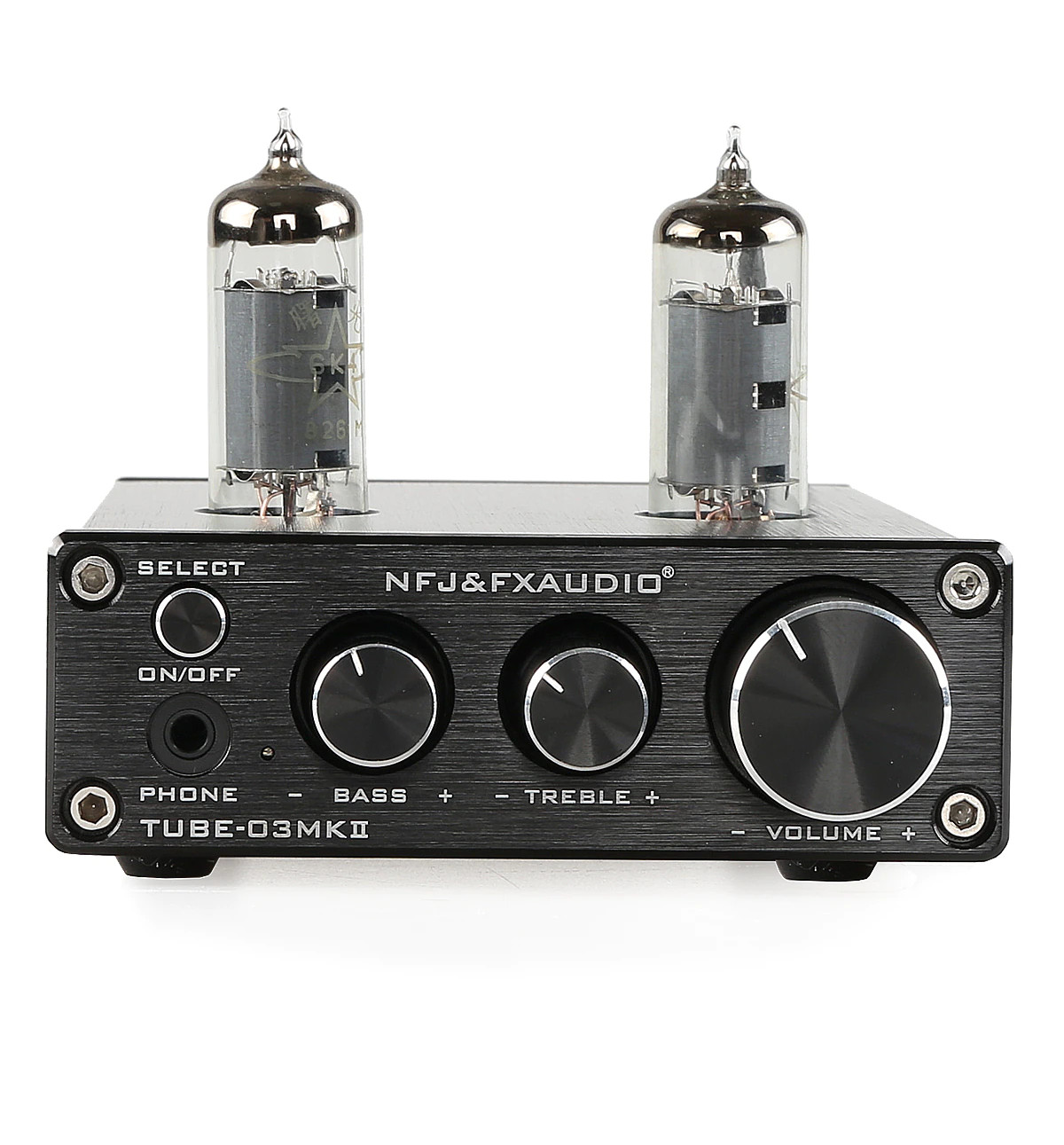 Bộ Preamplifier FX-AUDIO TUBE-03 MKII Bản Nâng Cấp Dùng Bóng 6K4 Chipset ESS9023 Công Nghệ Bluetooth 5.0 HIFI Audio Treble Bass Adjustment Pre-amps DC12V - Hàng Chính Hãng