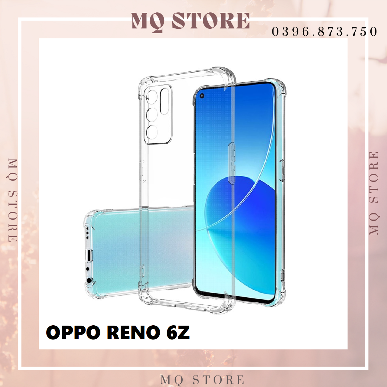 Ốp lưng cho Oppo Reno 6z 5G dẻo trong TPU chống sốc 4 góc cạnh ( hàng chính hãng)