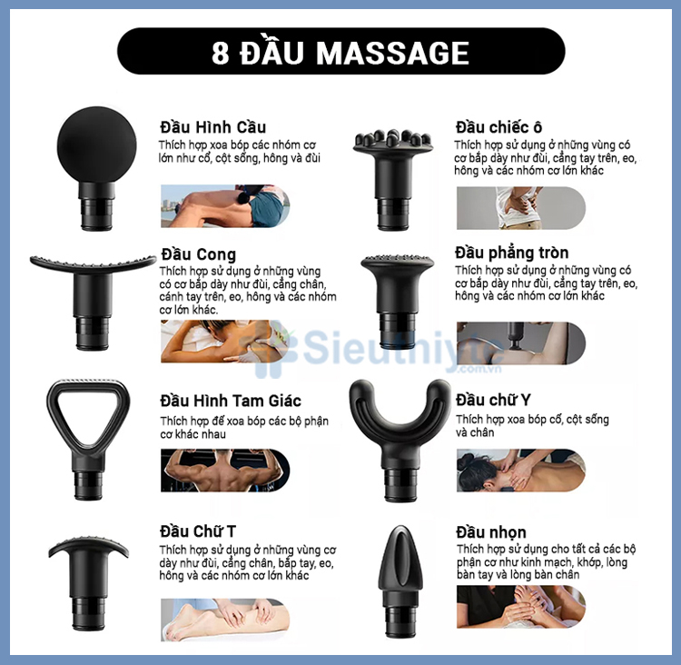 Súng massage cầm tay cao cấp công nghệ AI KALG 211