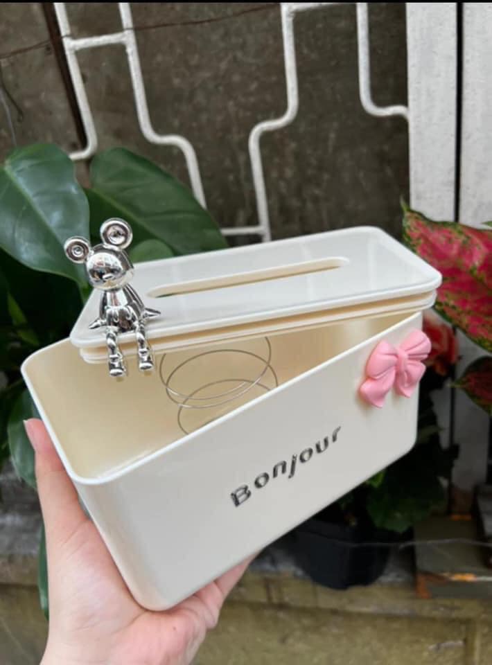 Hộp đựng khăn giấy để bàn phong cách bắc âu
