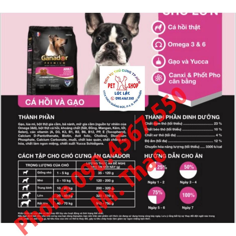 [ 5 gói x400 Gram ] Thức ăn cho chó Ganador - FIB's - adult - puppy - Cừu - Trứng Sữa - Cá Hồi - Sữa DHA Đủ Loại [ 5 gói x400 Gram